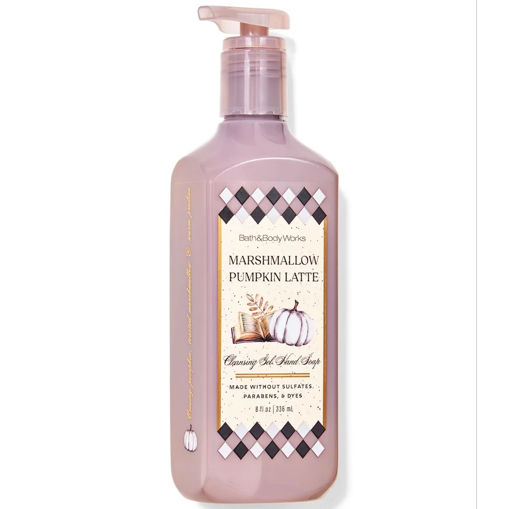 Bath & Body Works Marshmallow Pumpkin Latte Cleansing Gel Hand Soap New RARE